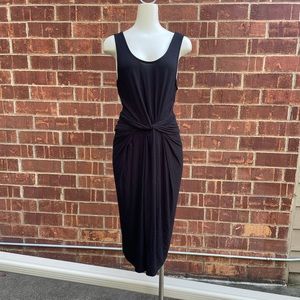 Love, Fire Black Midi Bodycon Dress (Large)